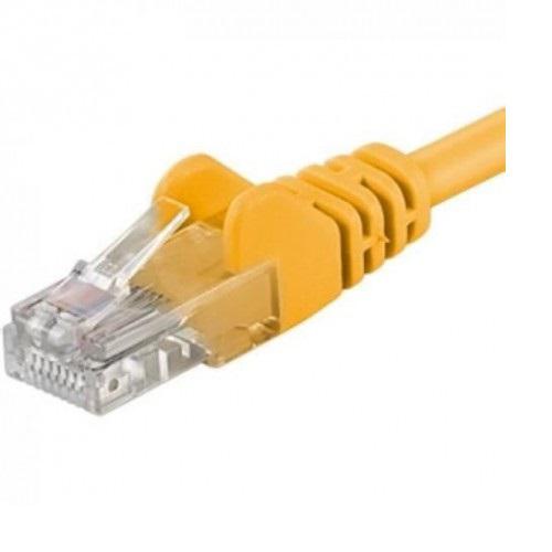 Patchcord UTP RJ45-RJ45 Cat.6, 0.25m, galben, "UTP-6-0.25-Y" (timbru verde 0.08 lei)