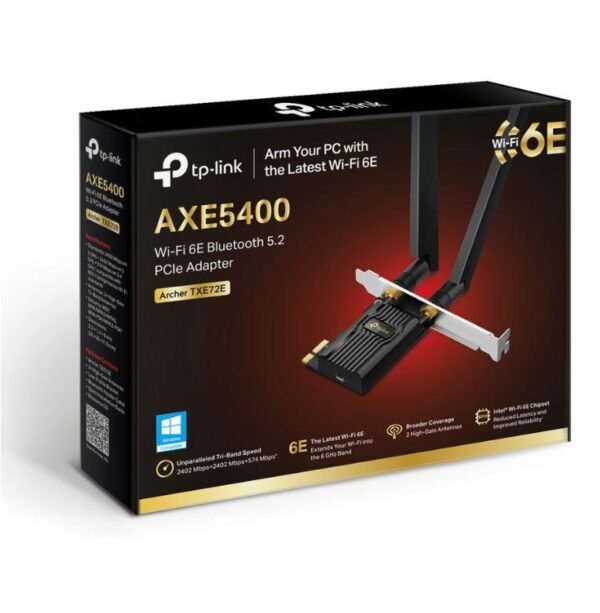 TP-Link Archer TXE72E Triband WiFi6E BT PCIe adap.