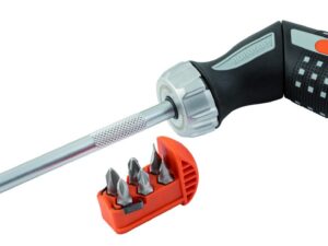 Pistol handle ratcheting screwdriver with bits PH1/2,PZ1/2,SL4,5/5,5 6 pcs