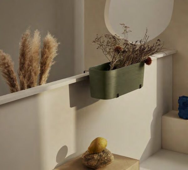Plant Pot PAROS 50cm x 17cm x h19cm, clay - Image 7