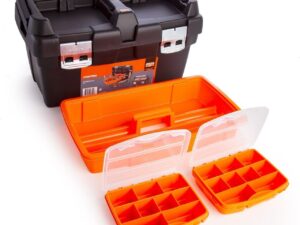 Plastic tool box PTB50 500x295x270mm 27L metallic latches