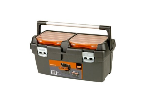 Plastic tool box PTB60 600x305x295mm 37L metallic latches - Image 2