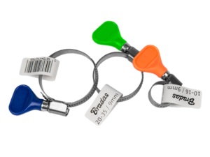 Stainless zebra hose clamp 10-16mm with butterfly key