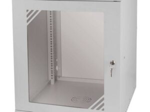 Stalflex Rack Cabinet 19" 12U  600mm  Glass Door  Gray RC19-12U-600GG