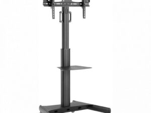 Techly Trolley Floor Support with Shelf LCD TV/LED 32-65"