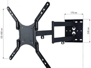 Techly 23-55 Universal LCD TV Wall Mount Bracket Black" ICA-PLB 136M