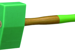 Tinman's hammer, PVC with hickory-handle, wedge