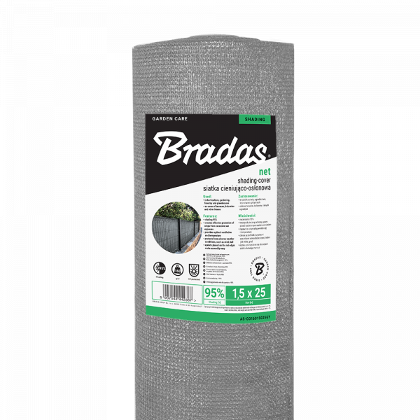 Shading - cover net, 95%, 1,5x10m - grey - Image 2