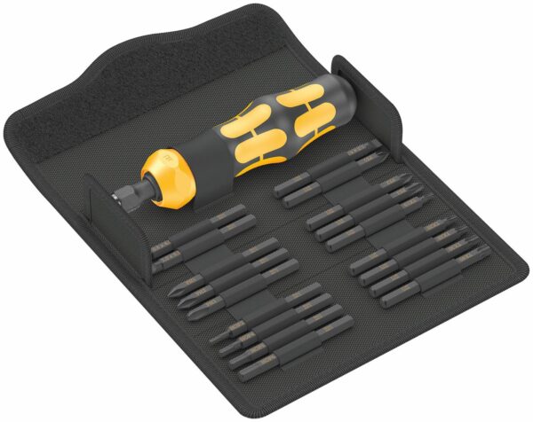 Wera Kraftform Kompakt 900 impact screwdriver and bit set, 19pcs