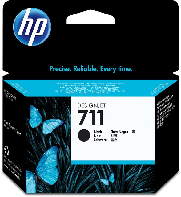 HP inkoustová kazeta 711 černá CZ133A originál - Image 2
