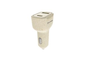 Tellur Green car charger, 36W, 6A (PD18W + QC3.0) cream