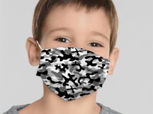 Mocco Military Child Cotton Face Mask Multiple Use 15x25 cm