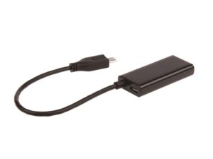 adaptor video GEMBIRD,adaptor Micro-USB(T) la HDMI(M),16cm,rezolutie maxima Full HD (1920x1080) la 60Hz,conecteaza smartphone Samsung cu mufa 11-pin MHL la TV,negru, "A-MHL-003" (timbru verde 0.08 lei)