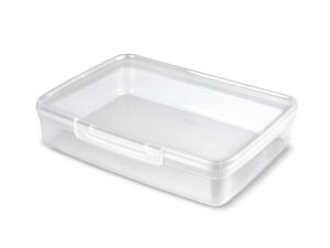 Pārtikas uzglabāšanas trauks taisnstūrveida 4,4L Snap Box caurspīdīgs