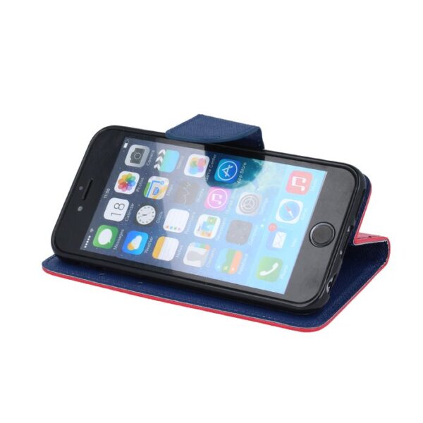 Mocco Fancy Book Case For Samsung Galaxy A42 5G Red - Blue - Image 4