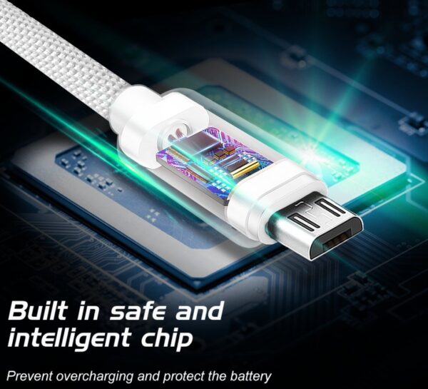 Swissten Textile Quick Charge Universal Micro USB Data and Charging Cable 3m - Image 3