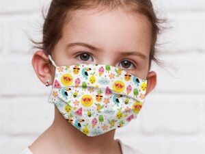 Mocco Pineapple Child Cotton Face Mask Multiple Use 15x25 cm