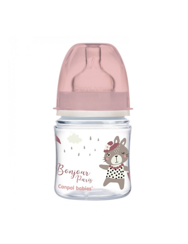 Canpol babies Anti-colic Wide Neck Bottle 120ml PP Easy Start BONJOUR PARIS