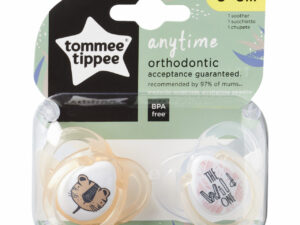 Tommee Tippee soother silicone 2pcs 0-6m Anytime 43335499