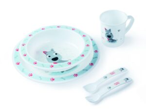 CANPOL BABIES plastic ware set, 4/401 dog