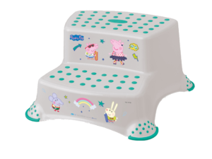 KEEEPER double step stool Peppa Pig Soft Gray