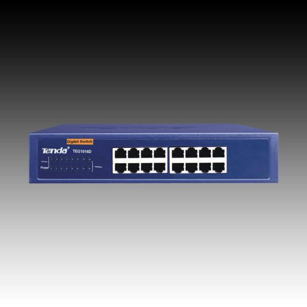SWITCH Tenda 16 porturi Gigabit, carcasa metalica rackabil, "TEG1016D" (timbru verde 2 lei) - Image 4
