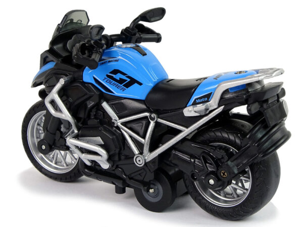 GT Motorcycle Blue 1:14 Drive Pull-Back Sound Lights - Image 3