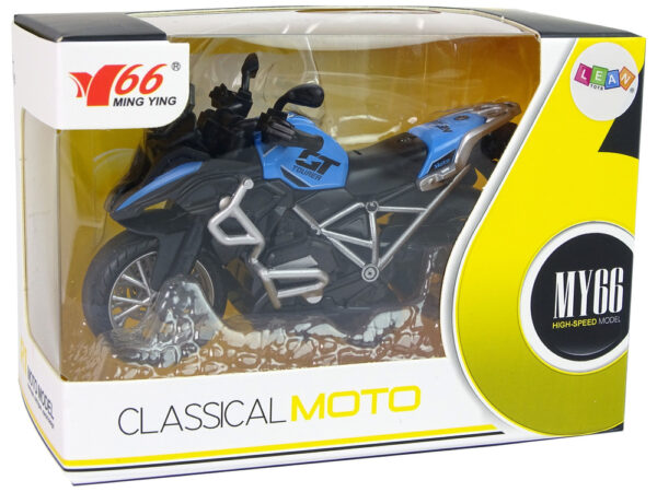 GT Motorcycle Blue 1:14 Drive Pull-Back Sound Lights - Image 5
