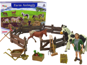 Assembleable Farm Figure Set Wooden Horse Farm