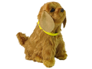 Interactive Plush Dog Soft fur Cocker Spaniel breed  Stroke its head and learn its functions