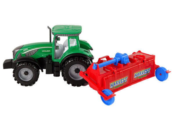 Tractor With Plough Friction Drive Red - Image 2