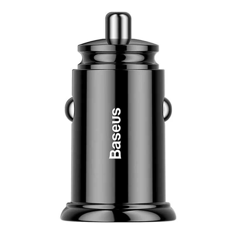 INCARCATOR auto Baseus Circular Plastic PPS, 1 x USB Output 4.5V/5A, 1 x USB Type-C Output 5V/3A, total output 30W, pt. bricheta auto, negru "CCALL-YS01" (timbru verde 0.18 lei) - 6953156286535 - Image 2
