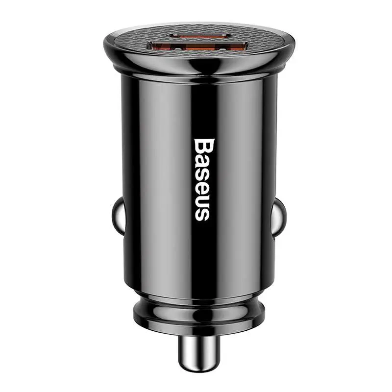 INCARCATOR auto Baseus Circular Plastic PPS, 1 x USB Output 4.5V/5A, 1 x USB Type-C Output 5V/3A, total output 30W, pt. bricheta auto, negru "CCALL-YS01" (timbru verde 0.18 lei) - 6953156286535 - Image 6