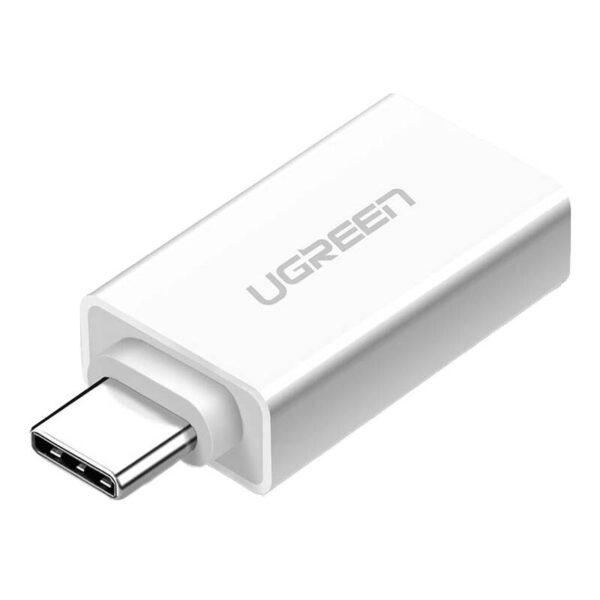 ADAPTOR Ugreen, "US173", USB 3.0(M) la USB Type-C(T), alb "30155" (timbru verde 0.08 lei) - 6957303831555