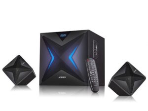 FENDA F&D repro F550X/ 2.1/ 56W/ černé/ BT4.0/ NFC/ FM rádio/ USB/SD přehrávání/ dálkové ovládání