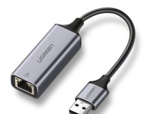 ADAPTOR RETEA Ugreen, "CM209" extern, USB 3.0(T) la port Gigabit RJ-45, negru "50922" (timbru verde 0.18 lei)  - 6957303859221