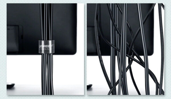 ORGANIZATOR cabluri tip velcro Ugreen, "LP124" 2m, negru "40354" - 6957303843541 - Image 2