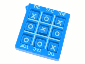 Tic Tac Toe Game 4.5 cm Blue