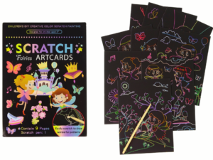Scratch Coloring Book For Children Fairy