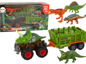 Vehicle with a Dinosaur Theme Trailer 4 Dinosaur Pieces