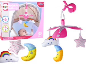 Baby Bed Carousel Sky Clip Pink