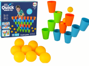 Cups Puzzle Game 3 in 1 44 Pieces