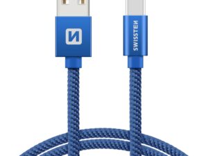 Swissten Textile Universal Quick Charge 3.1 USB-C Data and Charging Cable 20 cm