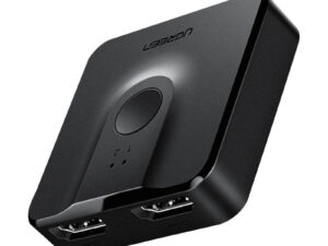 SWITCH video Ugreen, "CM217" 4K la 60Hz bi-directional, 2 x HDMI switch and HDMI splitter , negru, "50966" (timbru verde 0.8 lei)- 6957303859665