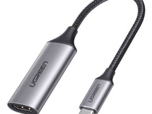 ADAPTOR video Ugreen, "CM297" USB Type-C (T) la 1 x HDMI (M) (3840 x 2160) la 60 Hz, conectori auriti, negru "70444" (timbru verde 0.08 lei) - 6957303874446