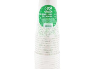 Videi draudzīgas kafijas krūzes ar vāciņiem Go Green 320ml 10 gab./ 0,12kg