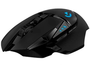MOUSE LOGITECH, "G502 Lightspeed", gaming, wireless, 2.4GHz, optic, 25600 dpi, butoane/scroll 11/1, iluminare,butoane programabile,buton selectare viteza, negru, "910-005567" (timbru verde 0.18 lei)