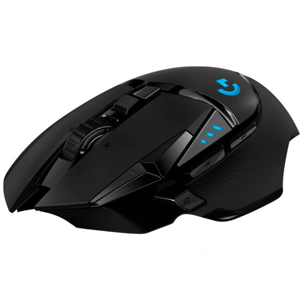MOUSE LOGITECH, "G502 Lightspeed", gaming, wireless, 2.4GHz, optic, 25600 dpi, butoane/scroll 11/1, iluminare,butoane programabile,buton selectare viteza, negru, "910-005567" (timbru verde 0.18 lei)