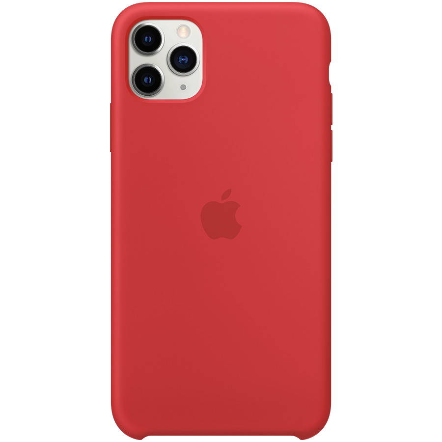 Back panel cover Apple iPhone 11 Pro Max Silicone Case MWYV2ZM/A Red