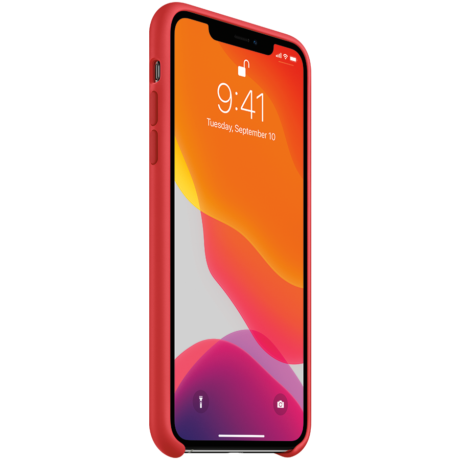 Back panel cover Apple iPhone 11 Pro Max Silicone Case MWYV2ZM/A Red - Image 2